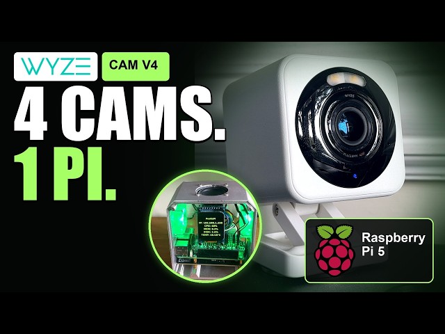 I Put 4 Wyze Cameras on One Raspberry Pi 5 (Local Dashboard)