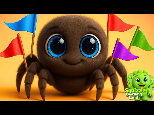 Itsy Bitsy Spider (Learning Colors) - Kids Educational Song
