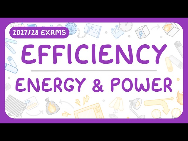 GCSE Physics - Efficiency | Energy & Power (2027/28 exams)