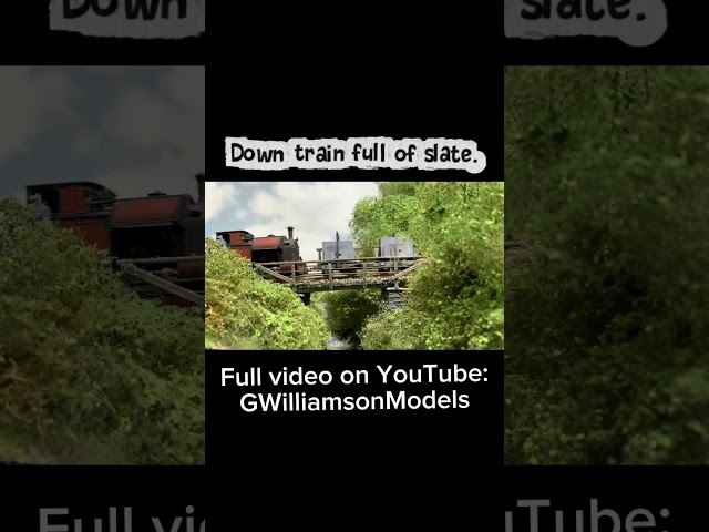 A downtrain on Corrish #train #narrowgauge #009 # #modelrailway #corris