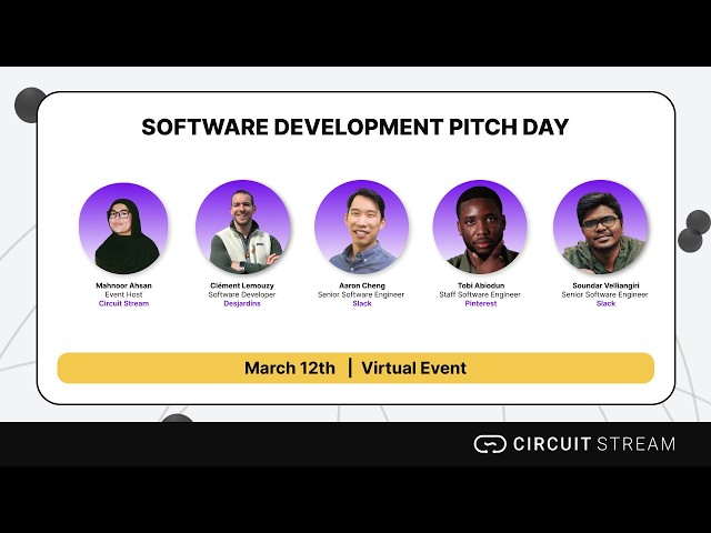 Circuit Stream Software Development Pitch Day (March 2026)