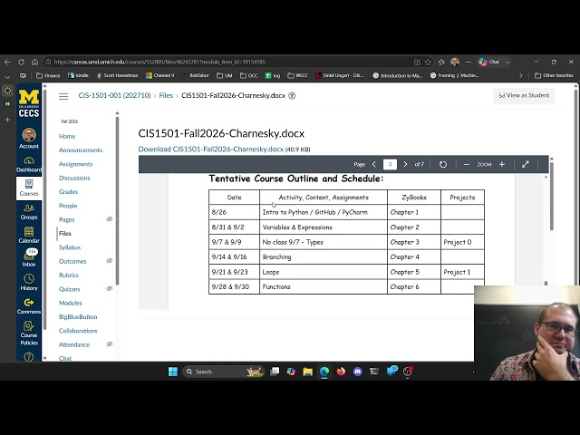 CIS 1501 - CS1 for Data Scientists ( Python ) - Fall 2026 - Course Intro