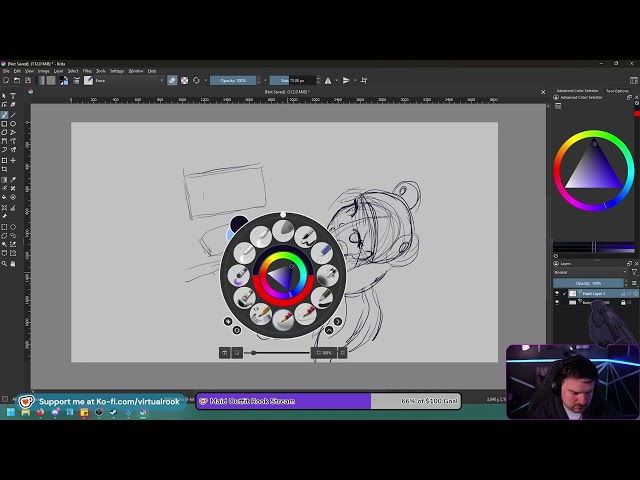 24 Hour 1k Subs Thank You Stream! Part 5 Supporter Drawing #digitalart  #streaming #halloween