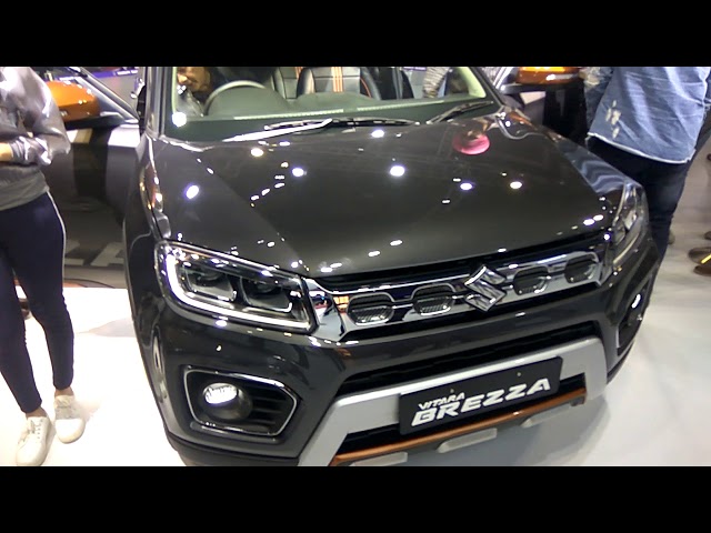 New Vitara Brezza Grey Orange Dual Color