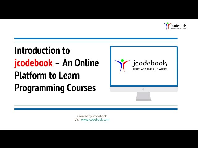 #2 Introduction to jcodebook – An Online Platform to Learn Programming Courses