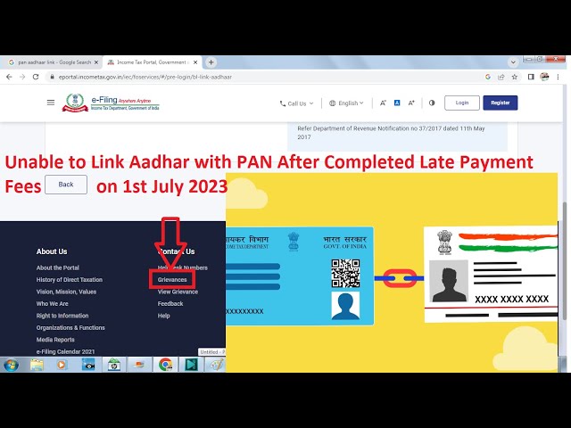 What to do If PAN and Aadhaar is not linked after payment? From 1st JULY 2023 Grievance Step by Step
