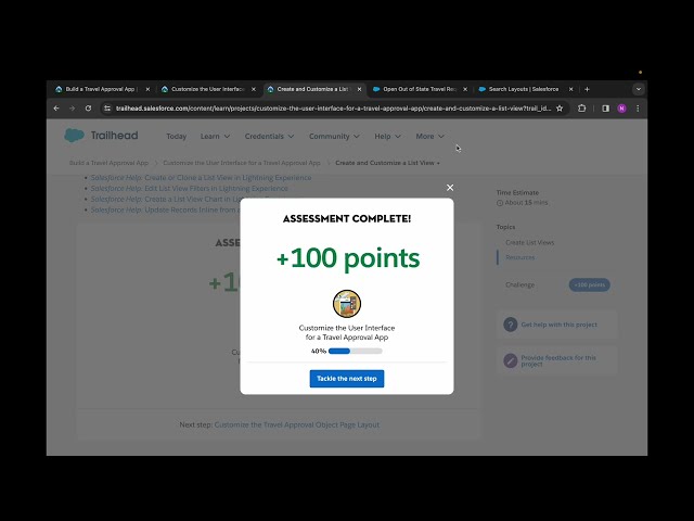 Create and Customize a List View |Customize the User Interface for a Travel Approval App|Challenge 2