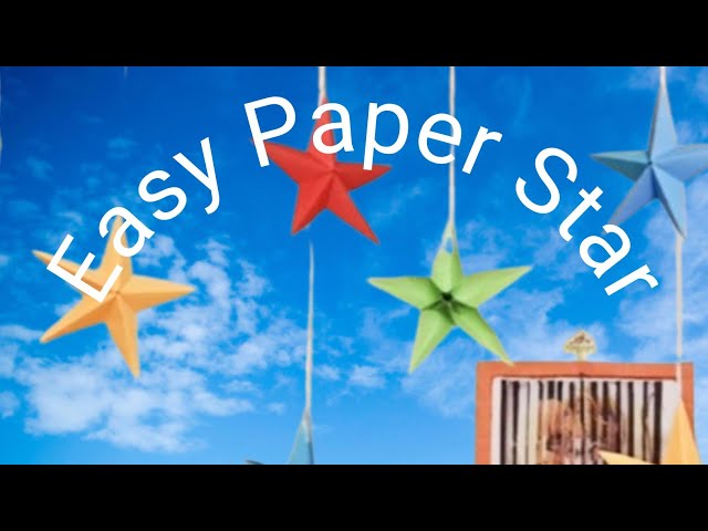 How to make Simple & easy paper star🌟 ! Diy paper craft ! Paper star kaise banaye