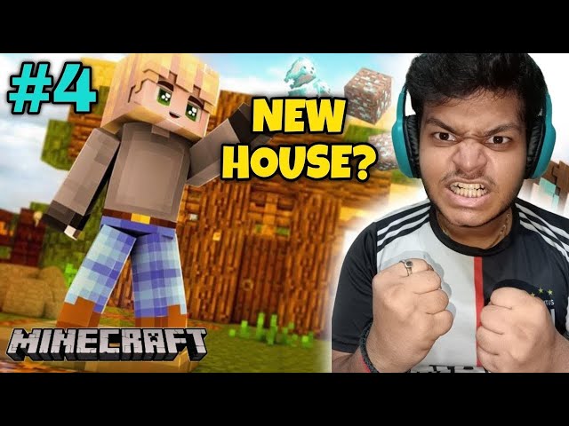 I FINALLY BUILT THE CEILING OF THE NEW HOUSE | MINECRAFT GAMEPLAY #4