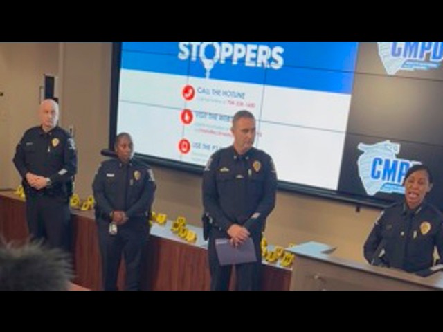 CMPD press conference on shooting on Grassy Patch Lane