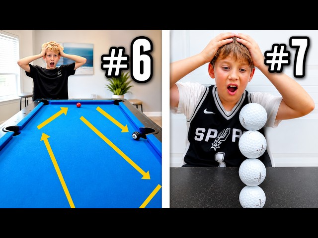 16 TRICK SHOTS from EASY to IMPOSSIBLE