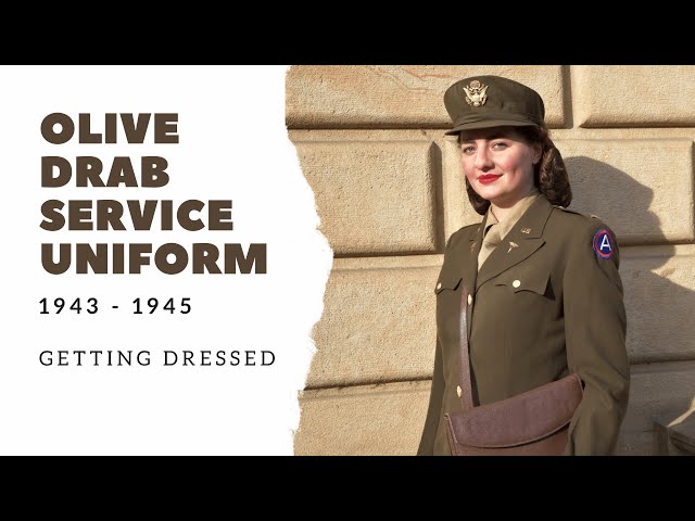 Getting Dressed: Army Nurse Corps OD Service Uniform (1943-1945) [HD]