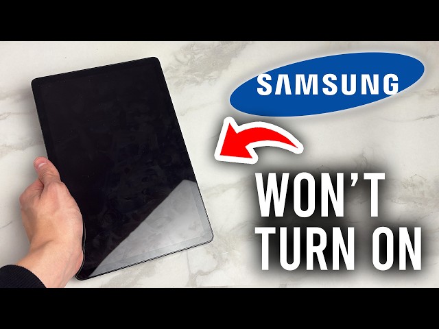 Fix Samsung Galaxy Tablet Not Turning On - Tutorial