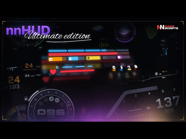 HUD Ultimate Edition | One FiveM Script 100+ HUD Combinations (ESX, QBCore, QBox) | NANO Scripts