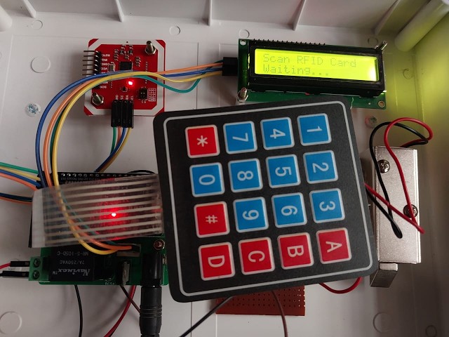 RFID and Password Based Access Security