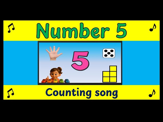 Number 5 Song for Kids | Learn the Number 5 | Classroom Math Music for Kids 🎵