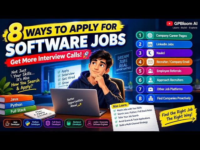 How to Apply for Jobs in  Different Ways 🚀 | Job Search Guide for Freshers