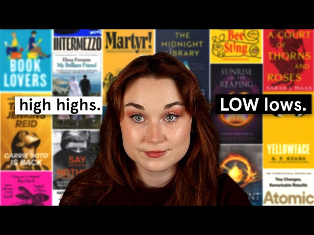 ranking all the books I read in 2025 (34 books)