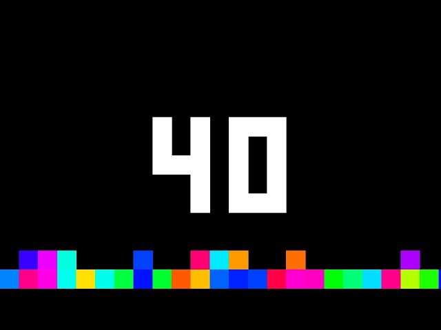 40 Seconds Timer ‐ Flowing Pixels