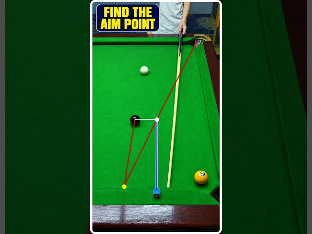 Find Your Bank Shot Aim Point 🎱 #billiards #poolkingpower #snooker