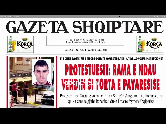 21 shtator 2026, “Shtypi i ditës” – Mirëmëngjes me Bashkim Hoxhën| ABC News Albania