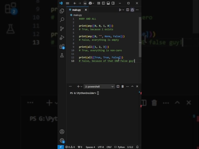 Python’s any() and all(): The Ultimate Yes or No Trick!