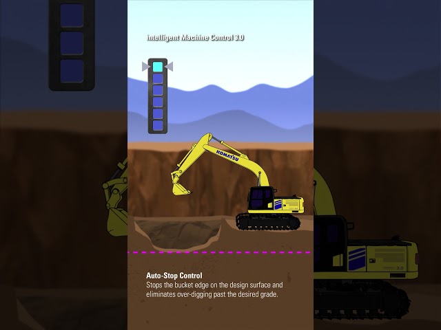 Komatsu next gen PC220LCi-12 intelligent Excavator - AUTO-STOP CONTROL (Upgraded iMC function).