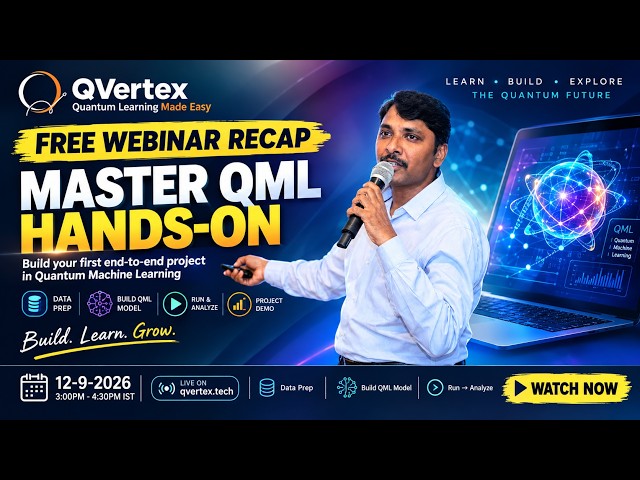 Quantum Machine Learning Tutorial for Beginners (Live Project) | QVertex