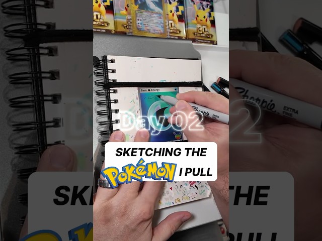 Day 2: Sketching the Pokémon I Pull from a Pack