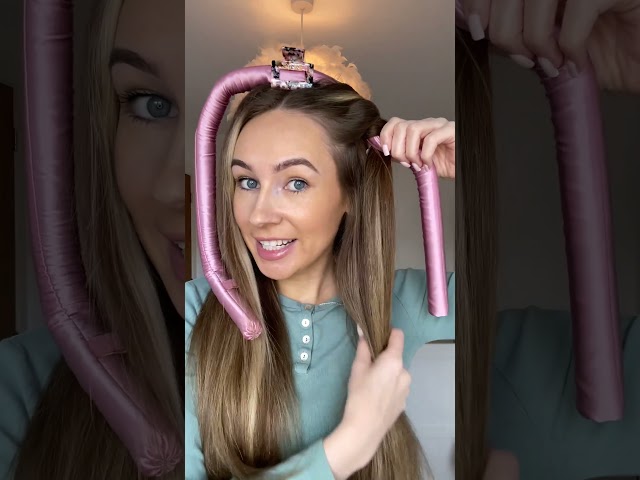 Heatless curler tutorial! This is the best method I've tried... #heatlesscurls