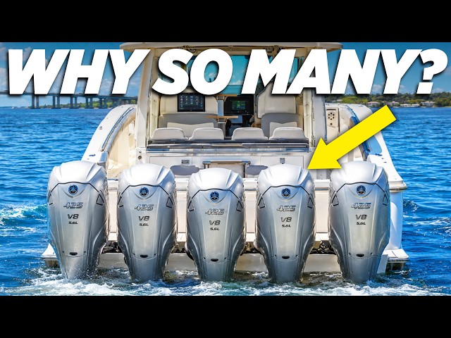 Why Boats Need TWO, THREE, Even FIVE Outboard Engines (EXPLAINED)