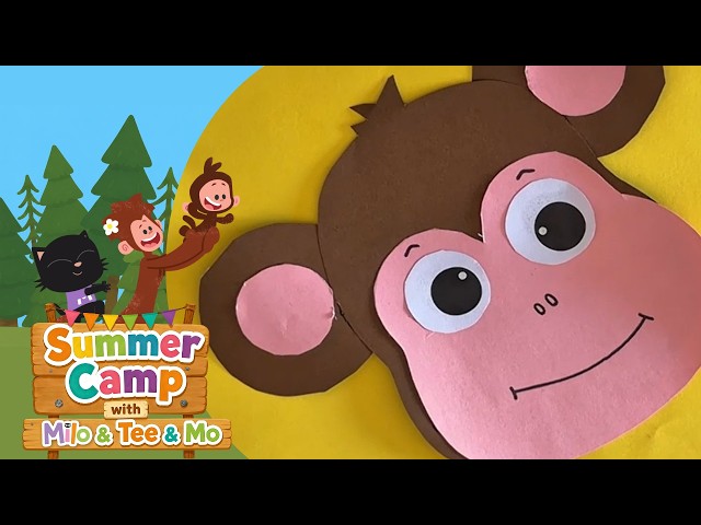 Create a Monkey Mask with Tee & Mo! 🐵✨ | Milo’s Creations | DIY for Kids