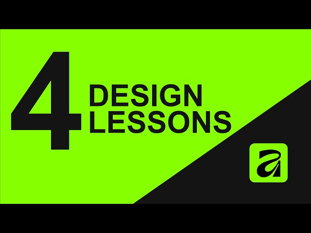 4 Design Lessons in Affinity | Beginners Guide