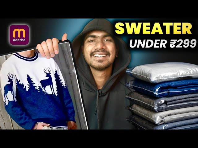 Best Sweaters Under ₹300! 🔥 Meesho Winter Haul 2025