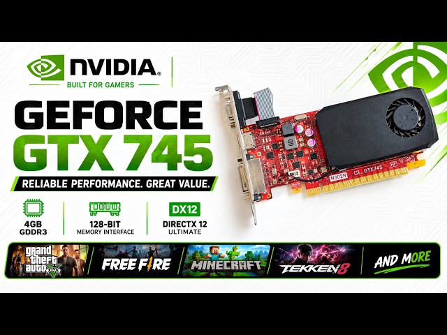 NVIDIA GEFORCE GTX 745 (4GB, GDDR3, 128BIT, DX12) | AL MASOOM COMPUTER