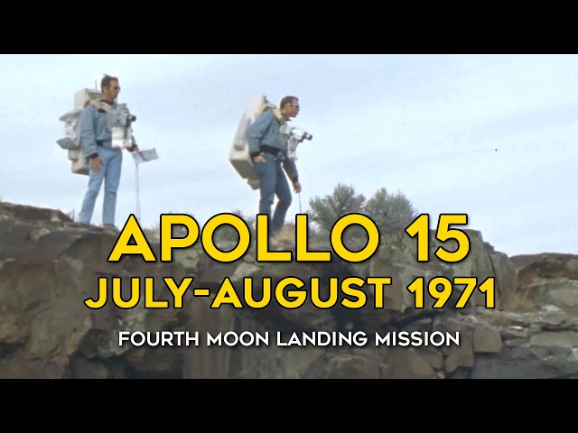 Apollo 15 Mission (part 1) - Crew, Rover, Launch, Landing, TV , Hadley, Training, Retro, Documentary