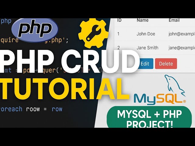 How to Create CRUD in PHP with MySQL Database | PHP Project for Beginners | PHP DEVELOPMENT TRICKS