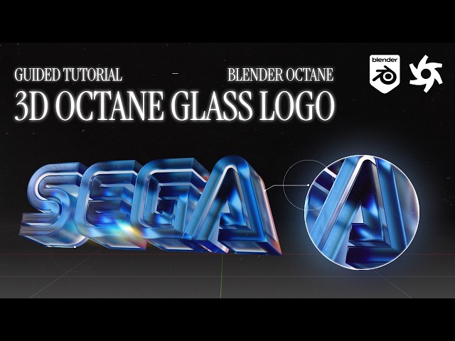 3D Glass Logo in Blender + Octane Render (Full Tutorial)