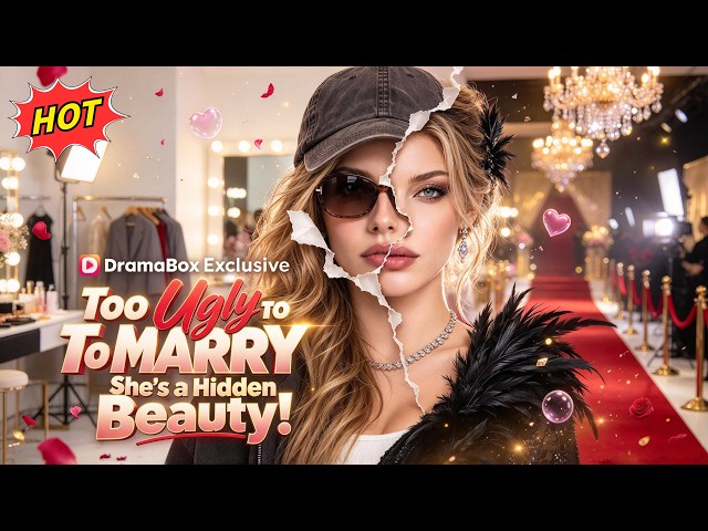 【Too Ugly To Marry, She's a Hidden Beauty!】They mocked her face—then she took off the mask🔥#dramabox