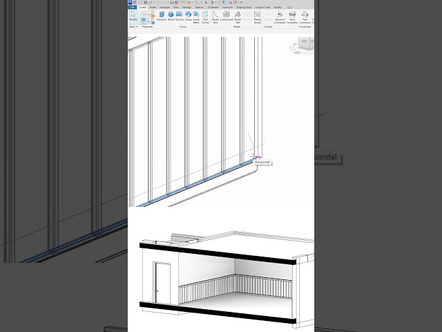 parametric Wooden Wainscoting Panel