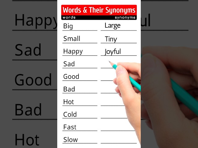 10 common synonyms class - 03