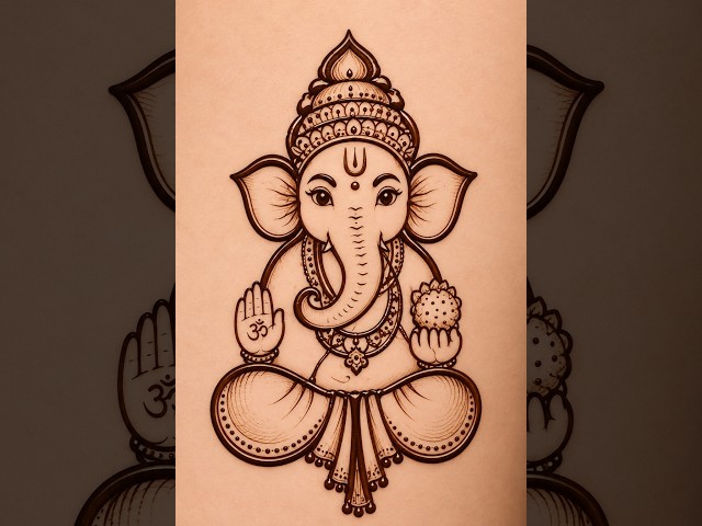 Ganpati Mahendi  Design 💓❤️