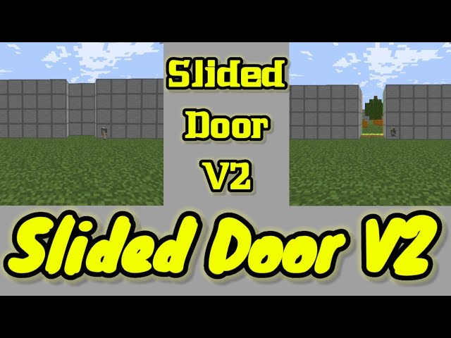 How to make a working slided door v2 in Minecraft Java Edition. @AnamikaSinha-it2vn