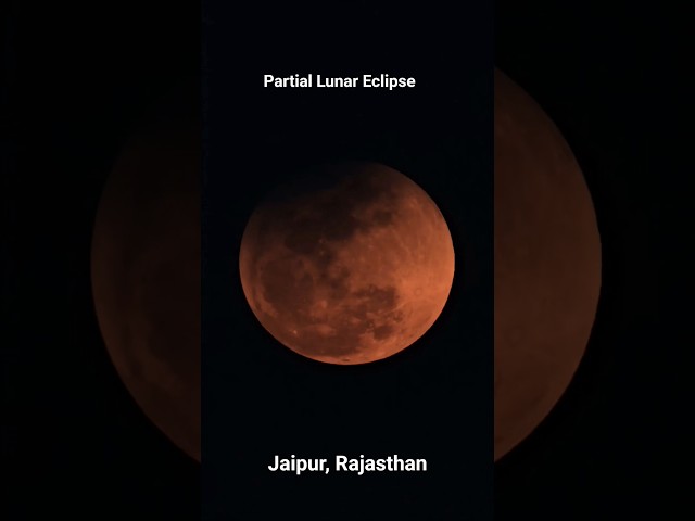 Lunar Eclipse 2026: A View from Jaipur #shorts #lunareclipse2026 #seestars50