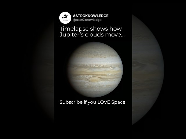 Timelapse of Jupiter’s Clouds Moving…