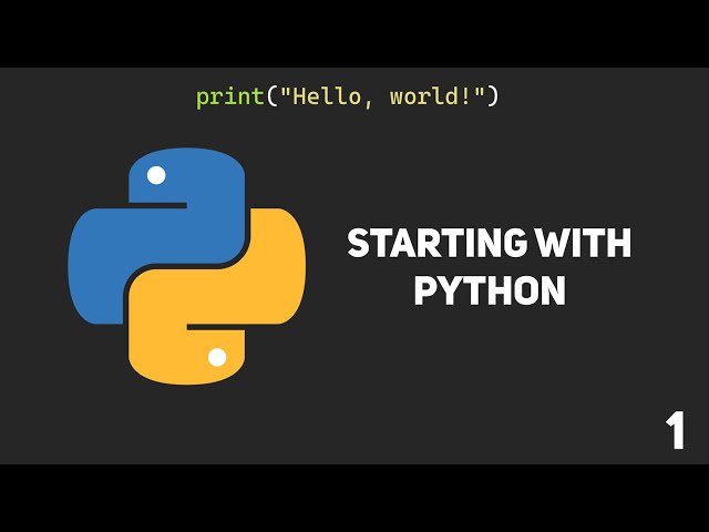Getting Started - Python Tutorial (1)