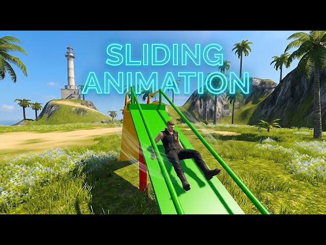 HOW TO MAKE SLIDING ANIMATION IN FREE FIRE CRAFTLAND! 🛝🔥#FreeFire #Craftland  #FreeFireCraftland 