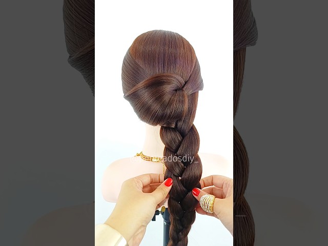 🌺 Easy and elegant hairstyle 👀 #braids #beauty #hair #viral #hairstyles