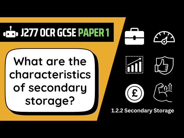 Secondary Storage Characteristics | 2.2 | OCR GCSE Computer Science | J277