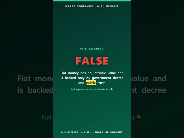 Money & Banking — Nonstop Macro Quiz · Part 1 of 2